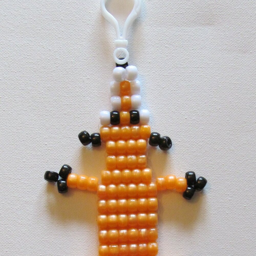 Large Pony Bead Fox with Clip #2712025